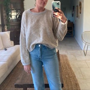 Free People Beige Sweater